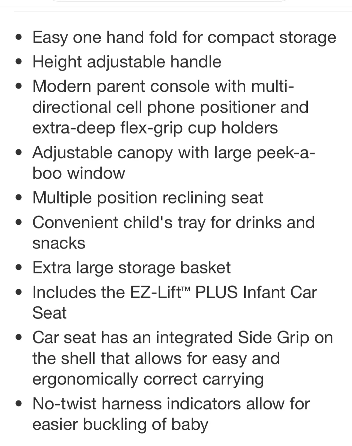 Baby Trend EZ Ride PLUS Travel System w EZ-Lift Infant Car Seat - photo 4