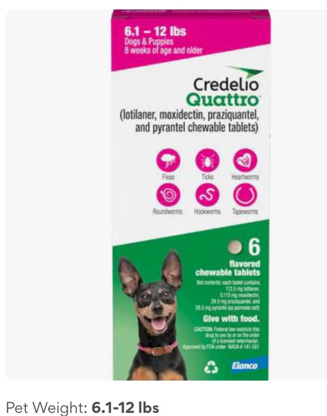 Credelio Quattro 6.1-12 lbs