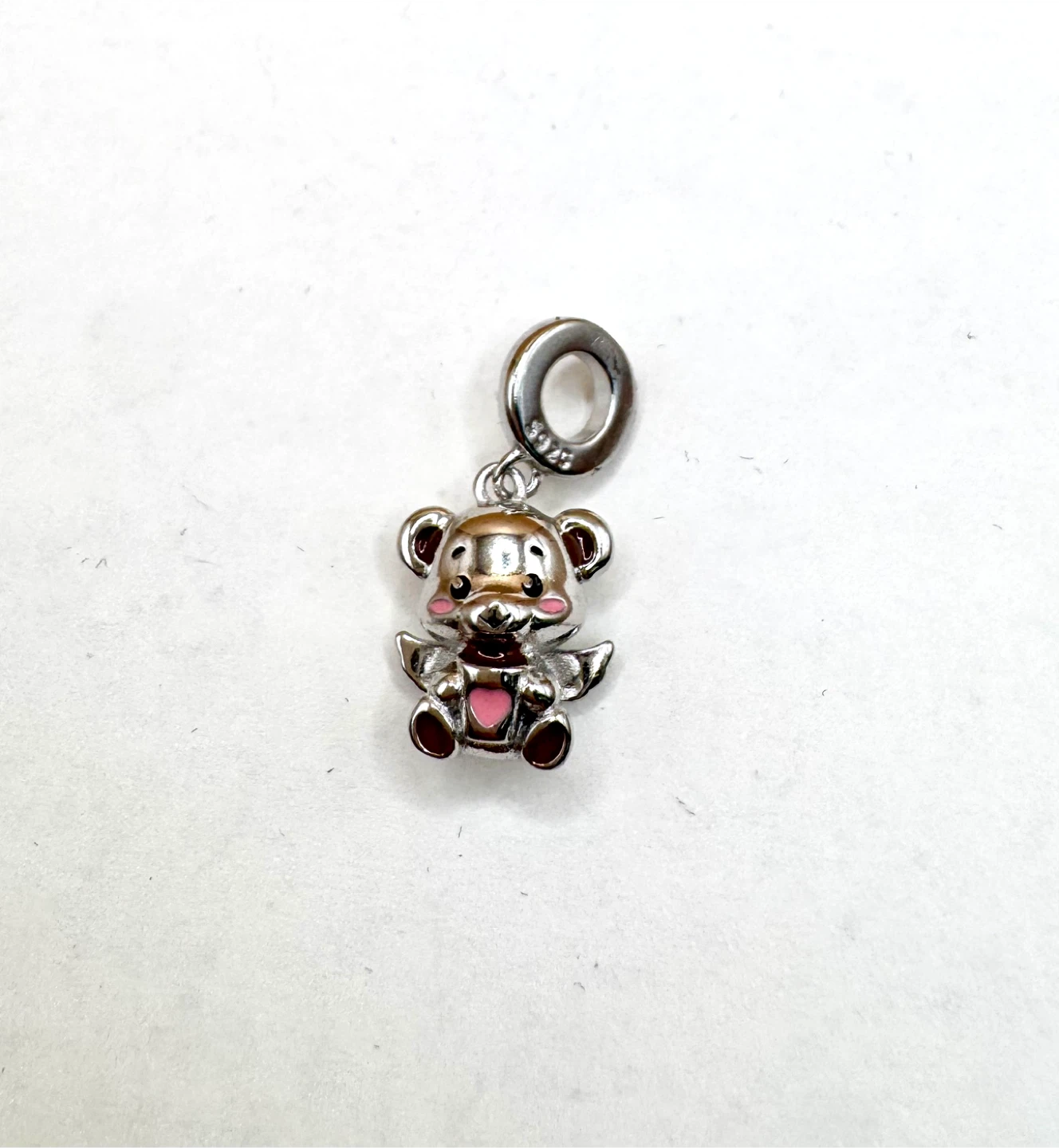 Sterling Silver Teddy Bear Charm - photo 2