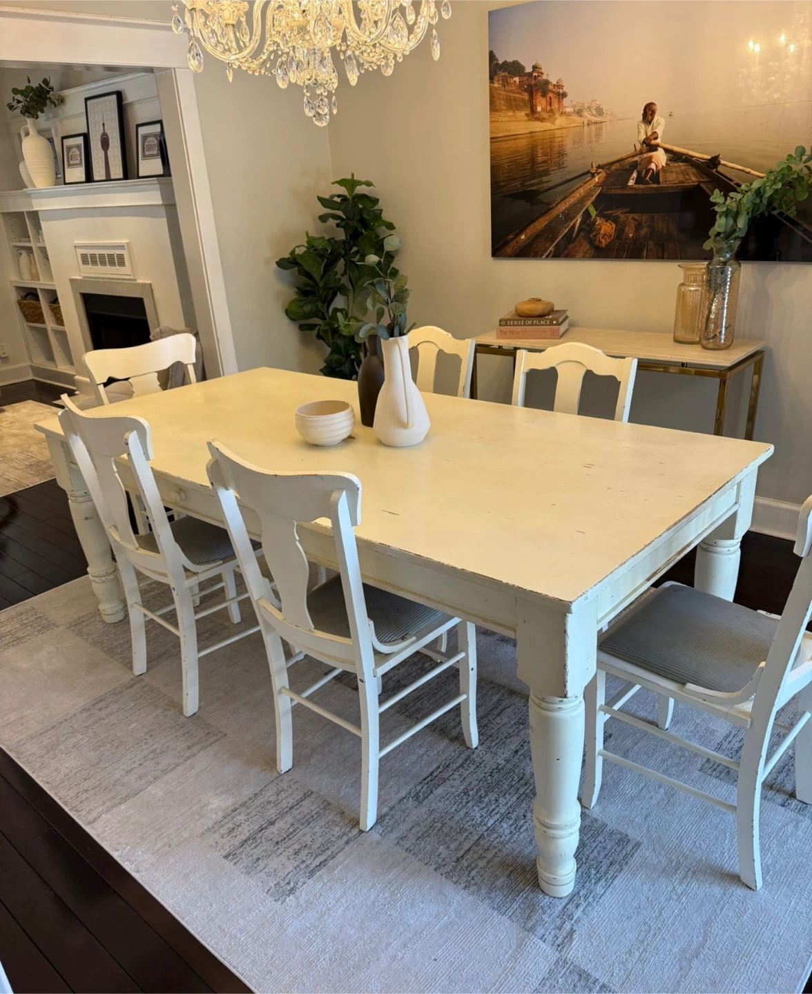 FREE!! Dining table and chairs - French country/farmhouse style