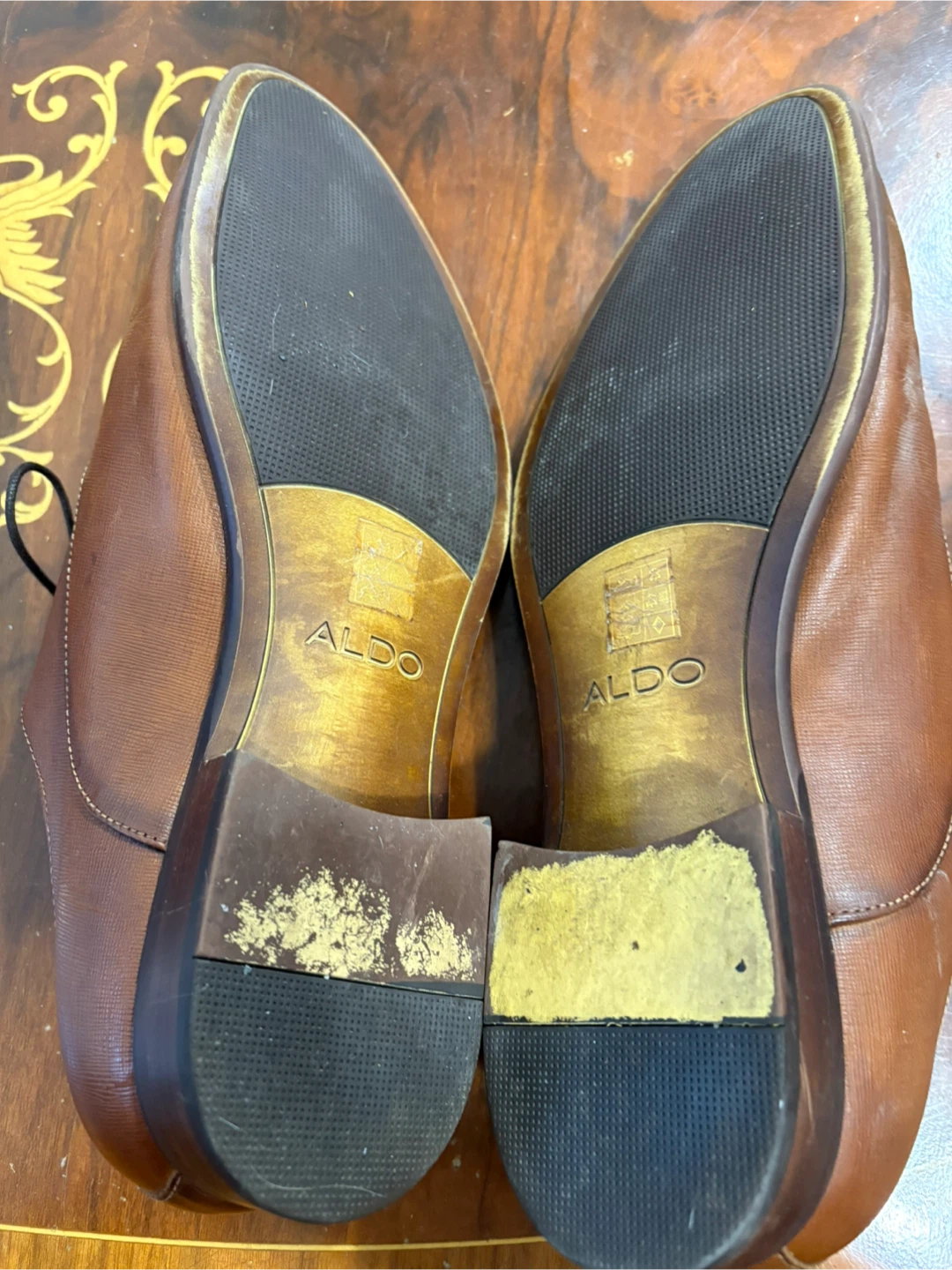 Aldo Oxford Brown Leather Shoes - Size 12 - photo 4