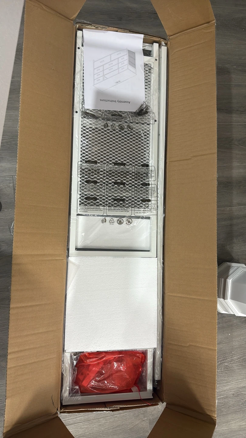 White 10-Drawer Dresser with LED Lights - photo 4