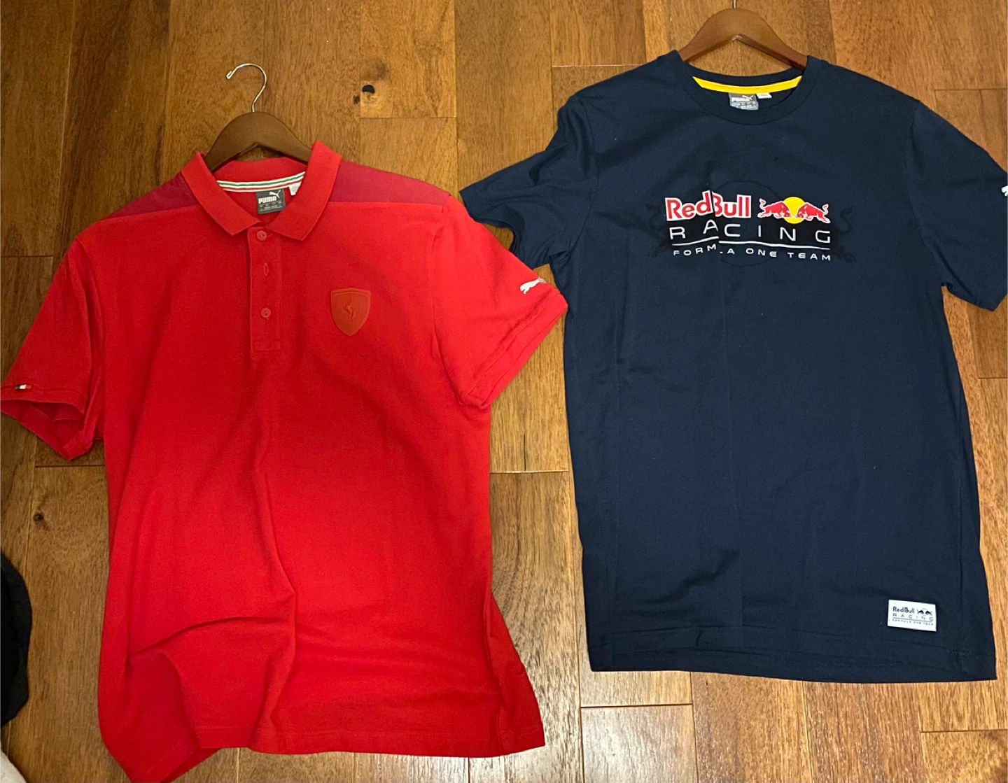 Puma F1 racing t shirt polo golf Mercedes Red Bull Ferrari L - photo 2