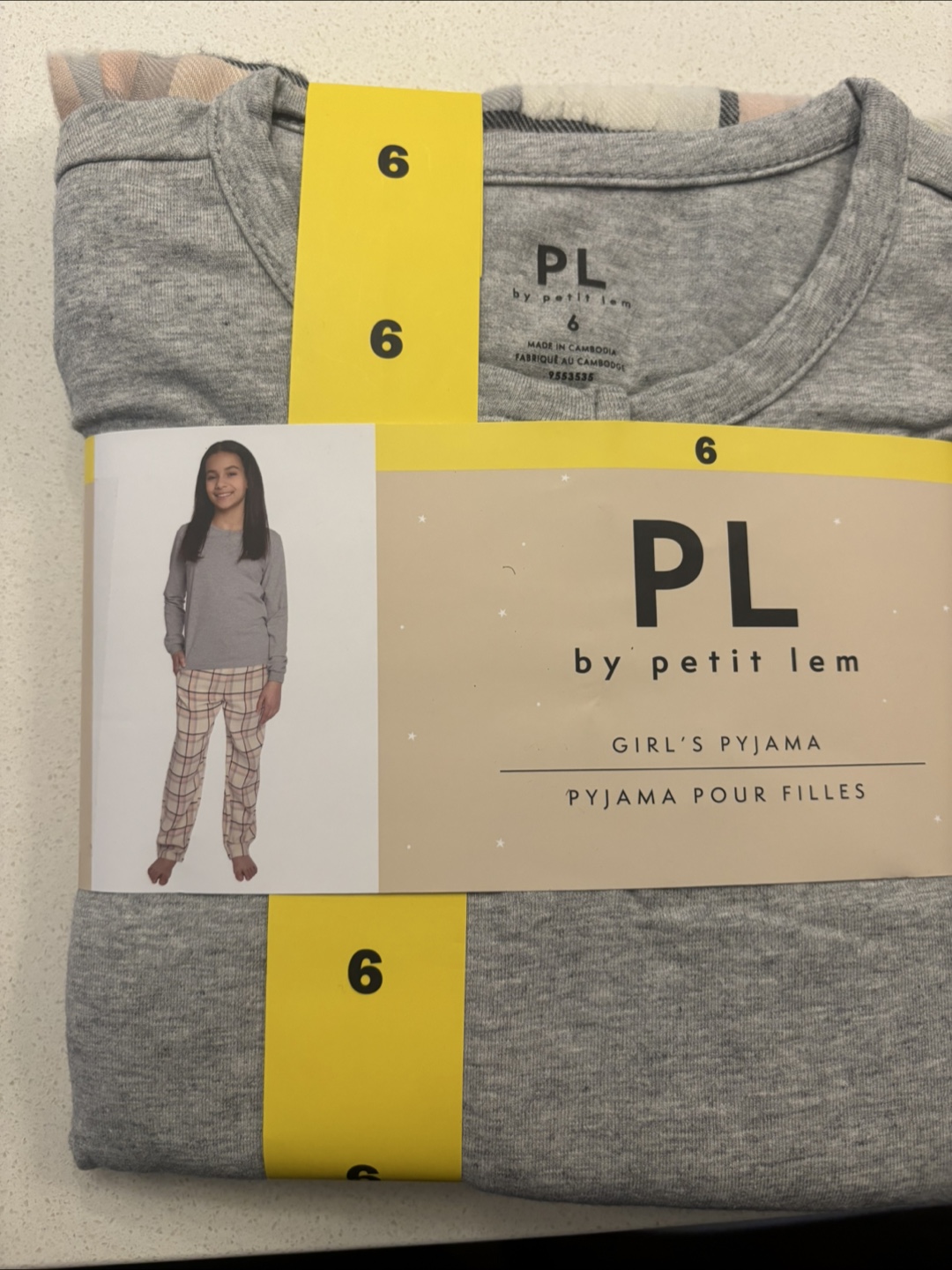 PL by Petit Lem Girls' Pyjama Set - Size 6