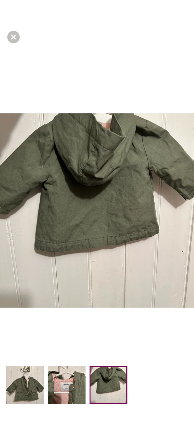 Old Navy Baby Jacket 0-3 Months Green - photo 3