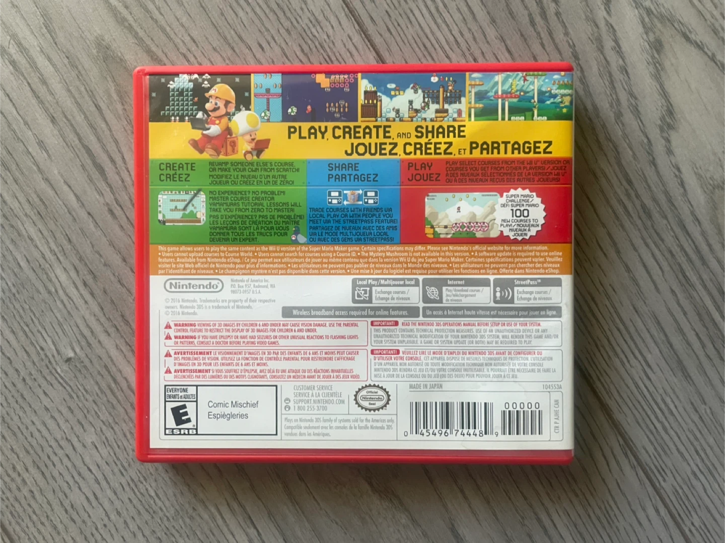 Nintendo 3DS Super Mario Maker Game - photo 3