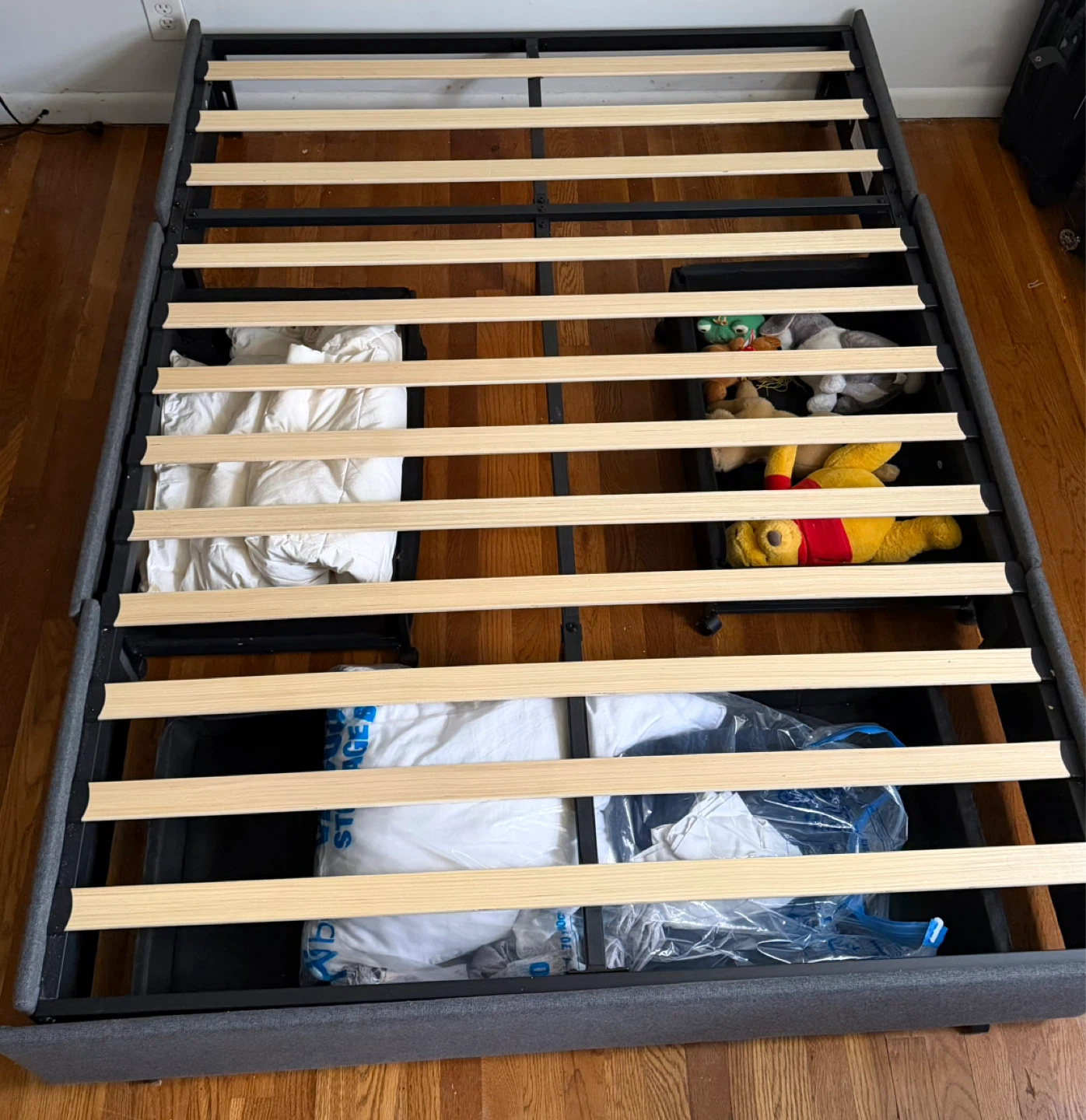 Full Size Bed Frame with Storage Drawers - photo 4