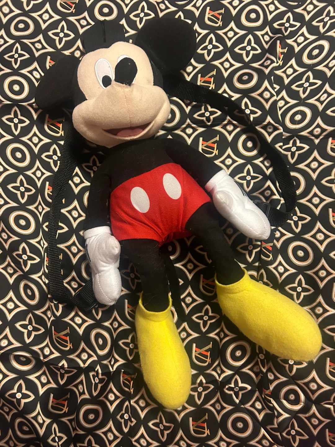 VINTAGE DISNEY MICKEY MOUSE PLUSH BACKPACK