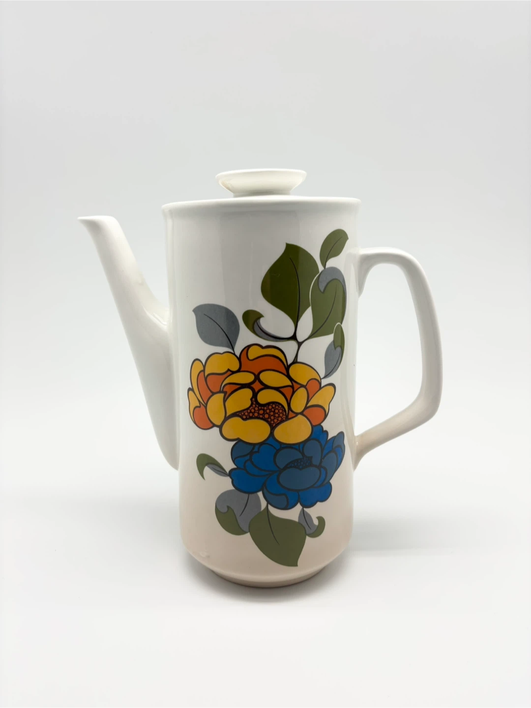Vintage Ridgeway Ironstone “Majorca” floral tea pot