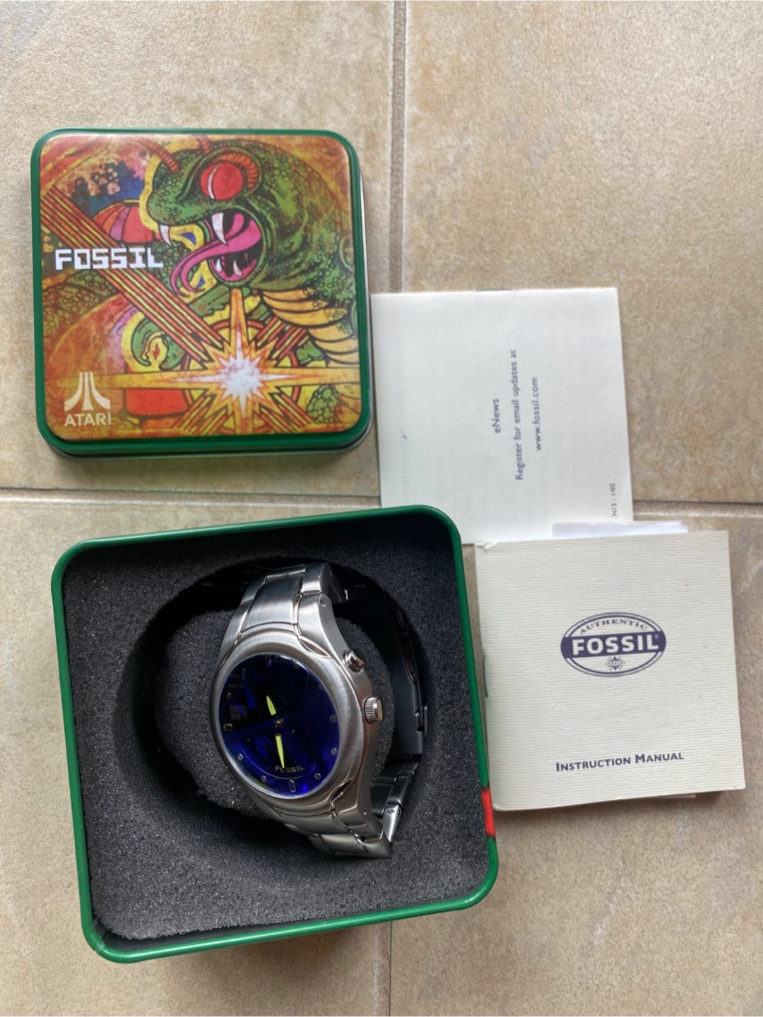NEW! Men’s Fossil Analog Watch with Blue Face - photo 3