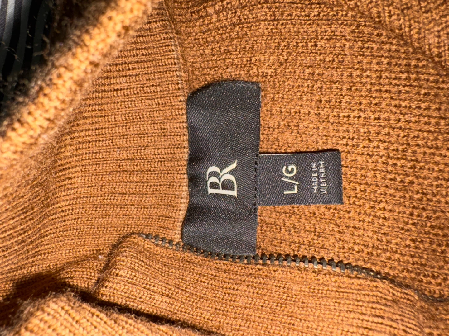 Banana Republic Men's Quarter Zip Sweater L/G Brown - photo 3