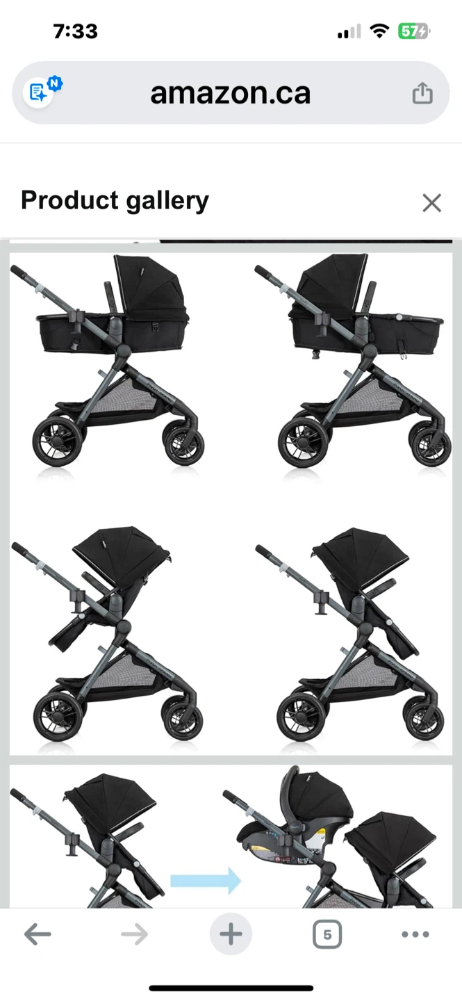 Evenflo Pivot Xpand Modular Travel System Stroller - photo 4