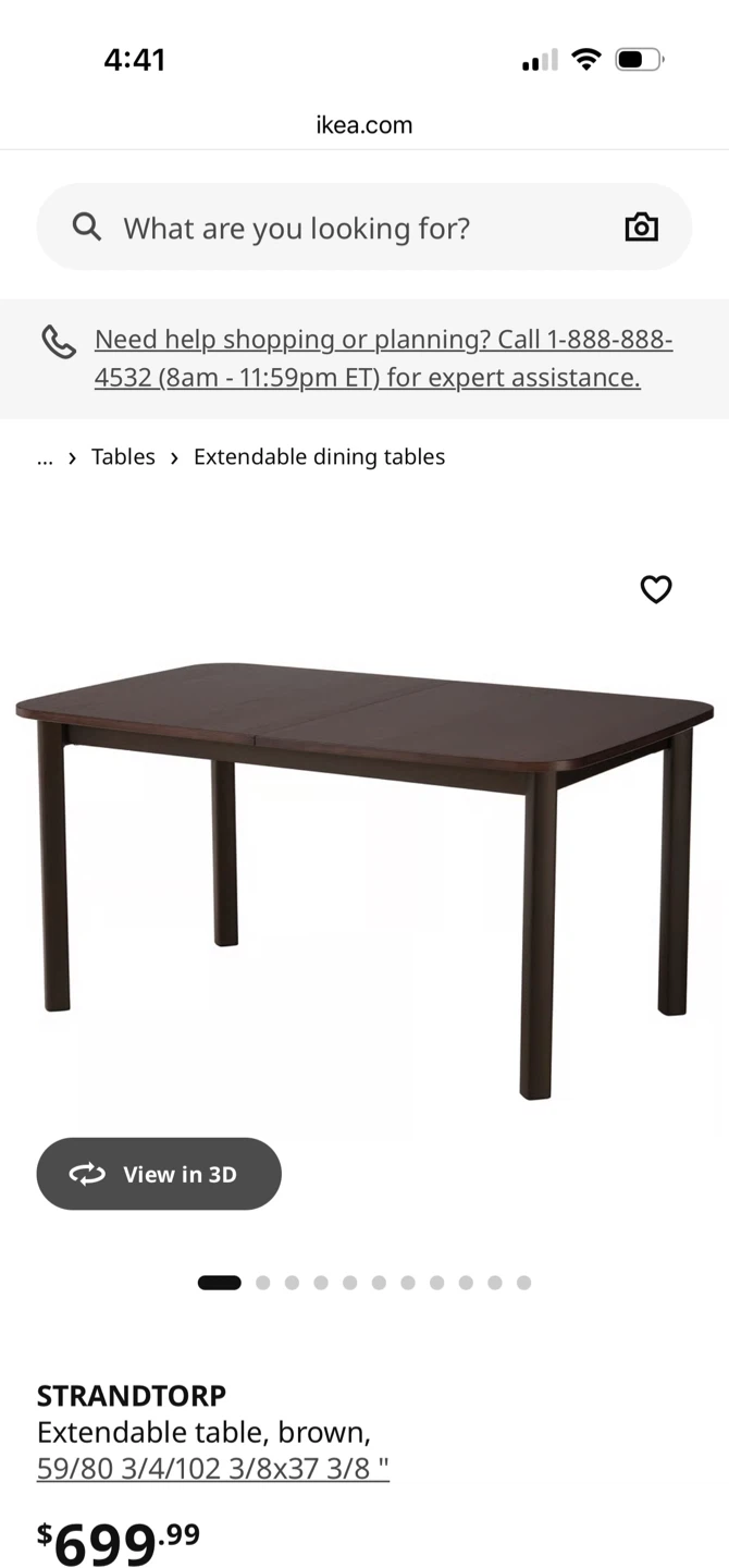 IKEA STRANDTORP Extendable Dining Table - photo 2