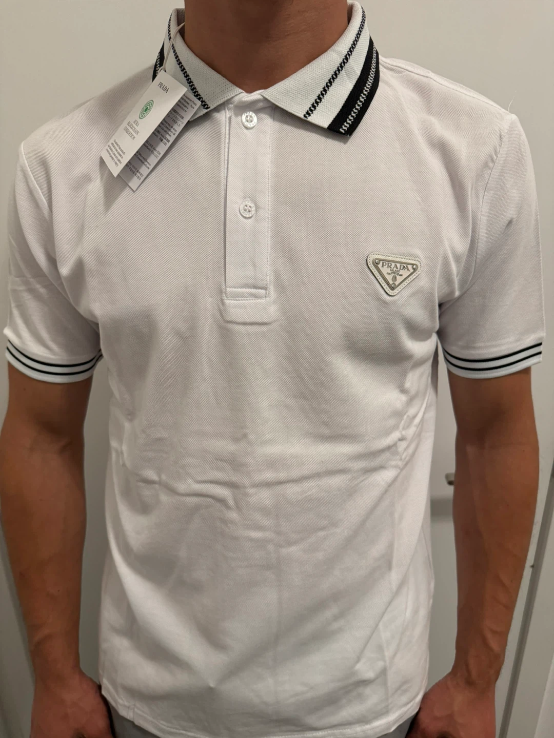 Prada White Polo Shirt - photo 3