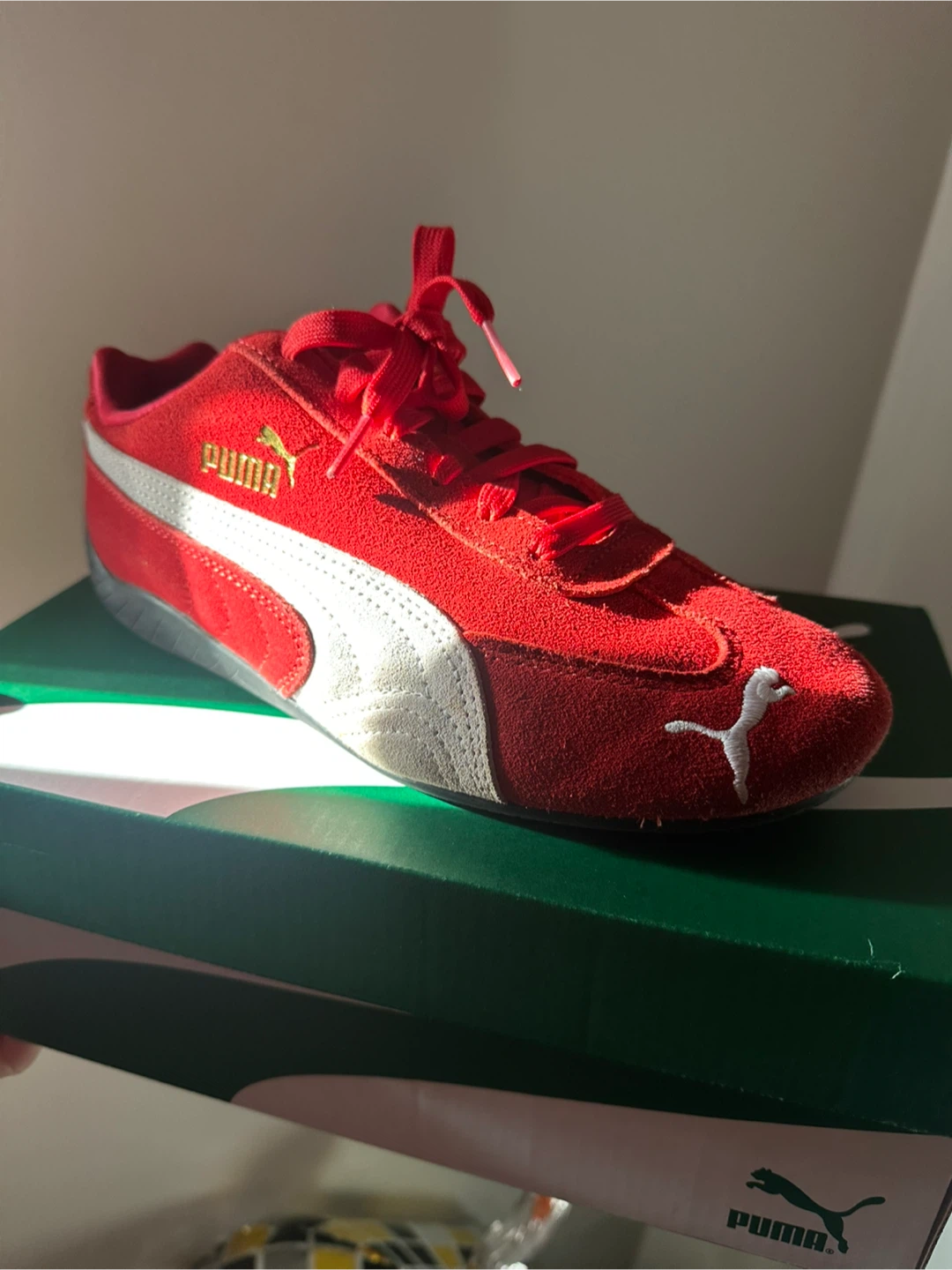 Puma Red Suede Sneakers - photo 3