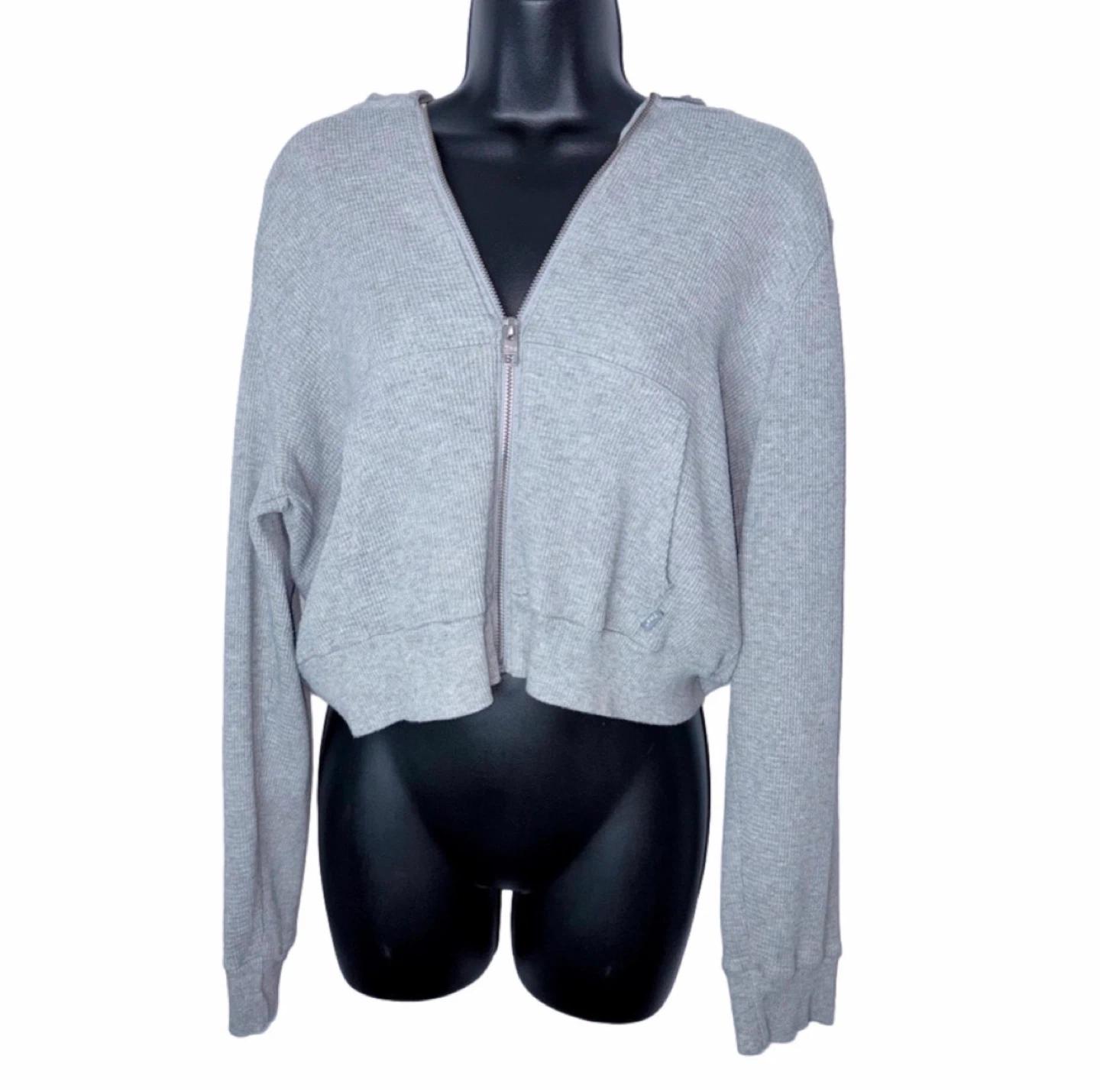 Tna Waffle Zip Hoodie Heather Dover Grey - photo 4