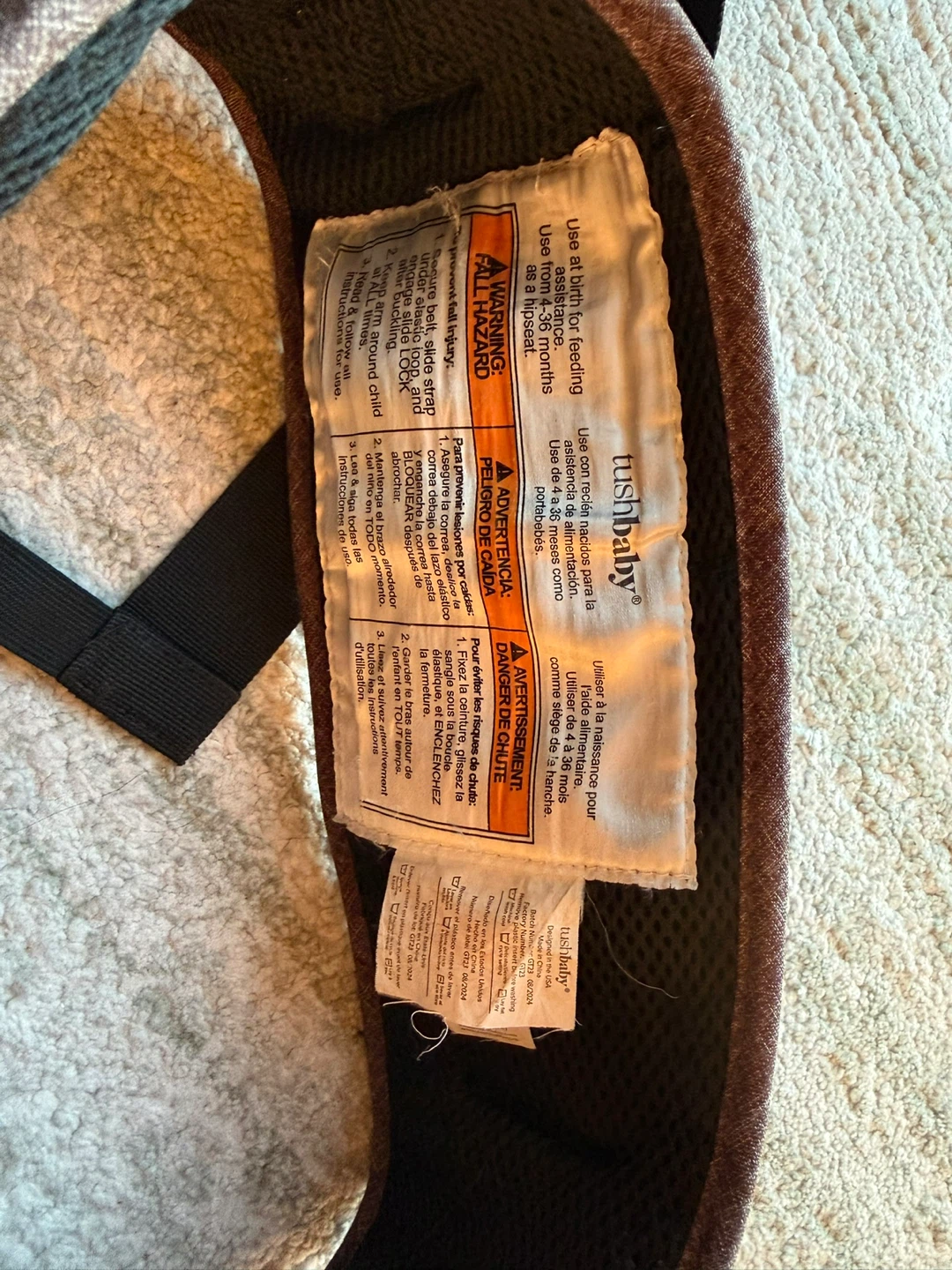 Tushbaby Travel Lite Strapless Baby Hipseat - photo 4