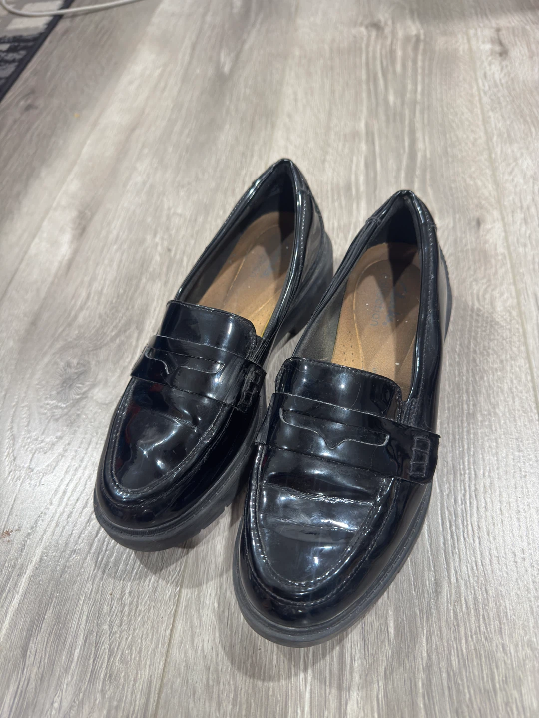 Black Patent Leather Loafers