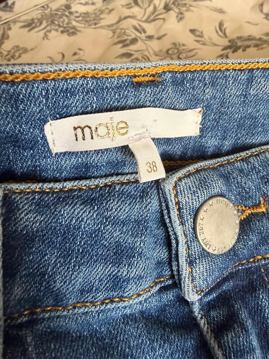 Maje Blue Denim Jeans Size 38 - photo 3