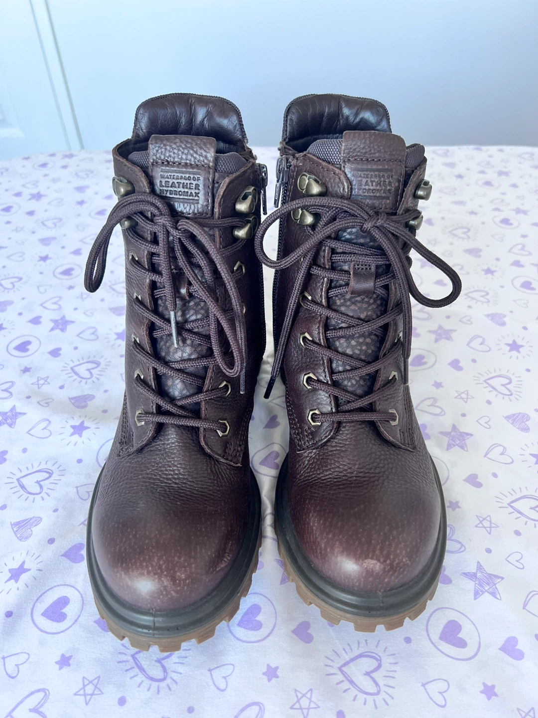 ECCO Women’s Waterproof Leather Boots – Size 6/6.5 (EU 37)