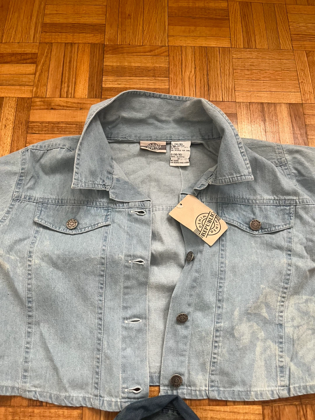 BOTH $30 Denim shirts- Short Sleeve and Long Sleeve - photo 4