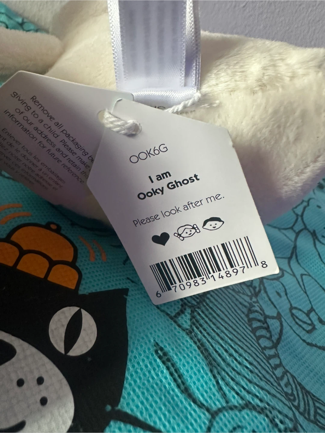 Jellycat Oooky Ghost & Ooky Bat Plush Toys - photo 4