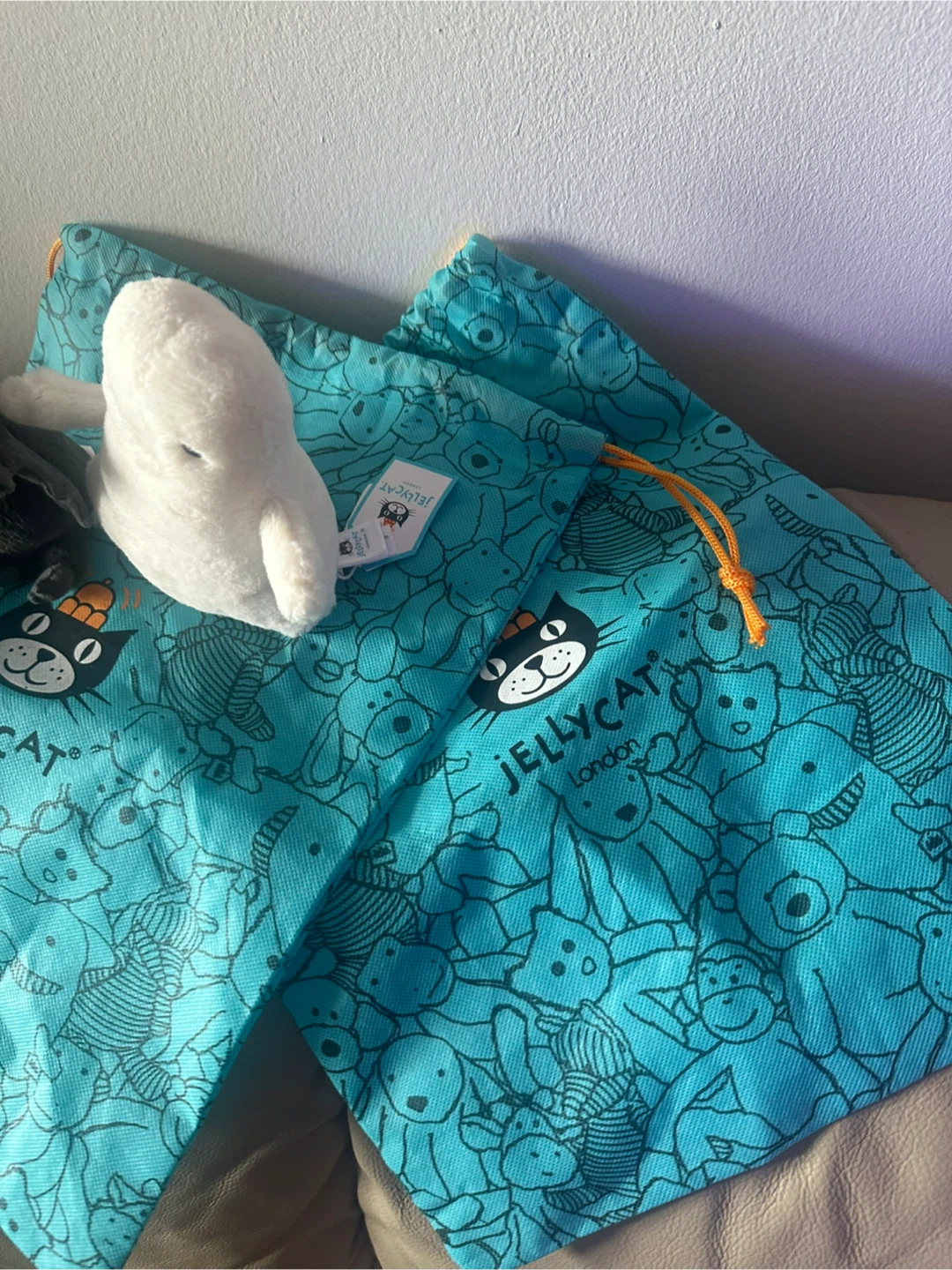 Jellycat Oooky Ghost & Ooky Bat Plush Toys - photo 5