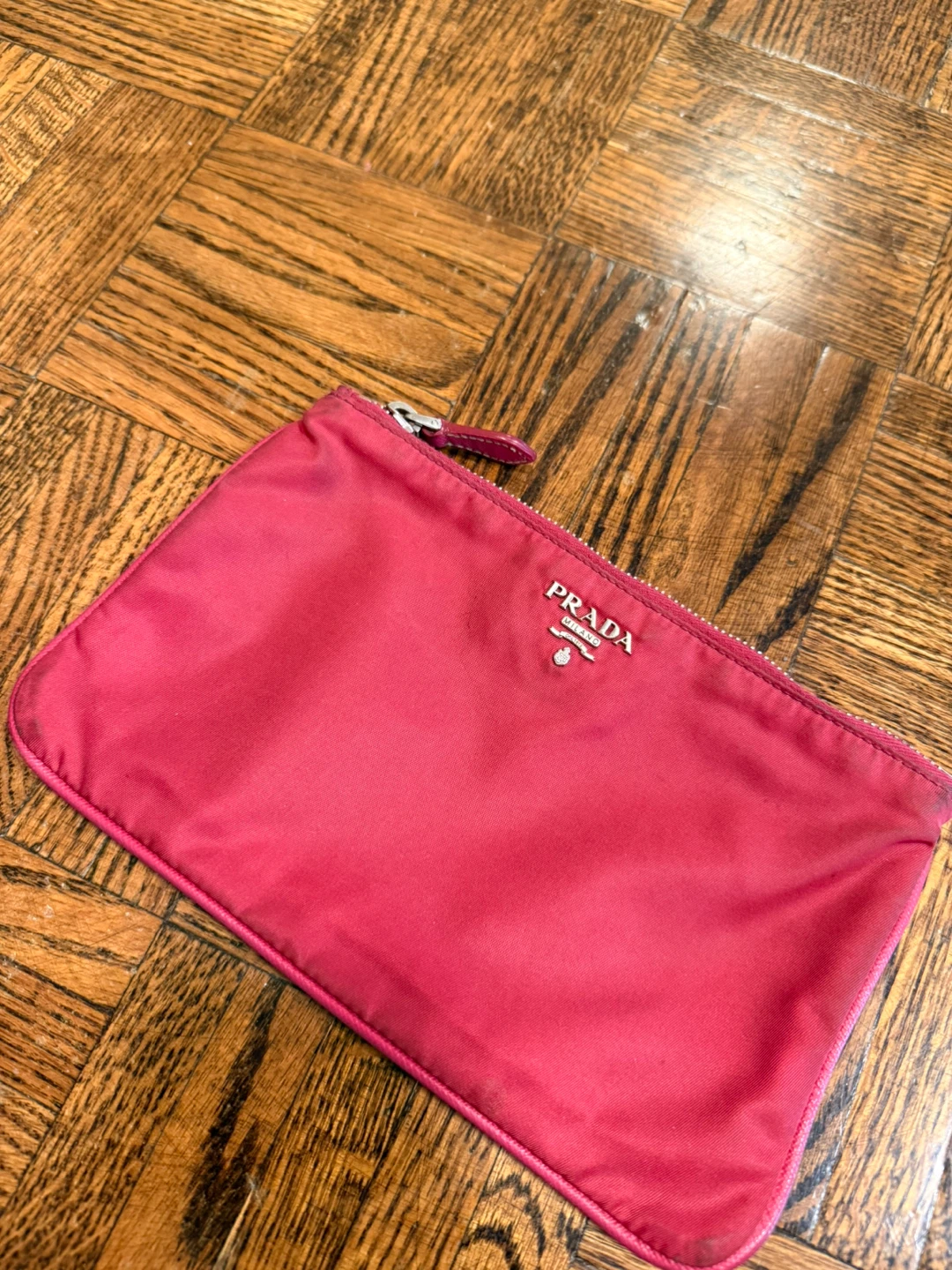 Prada Nylon Pouch Clutch Bag