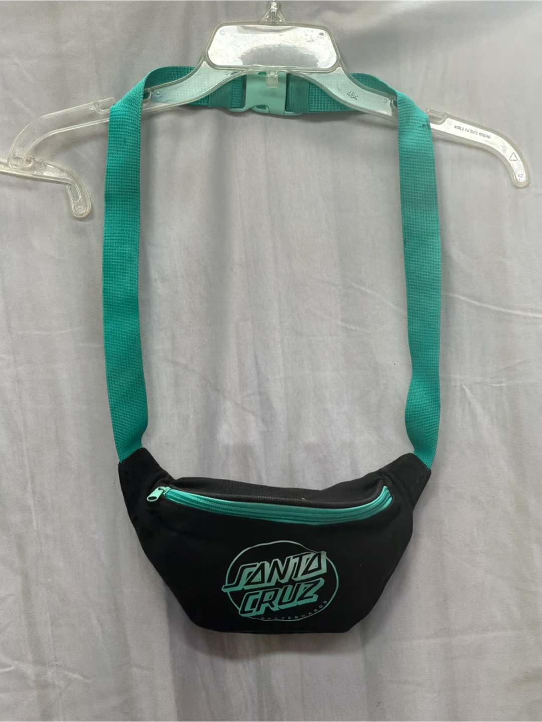 Santa Cruz Fanny Pack Waist Bag Black Teal Logo