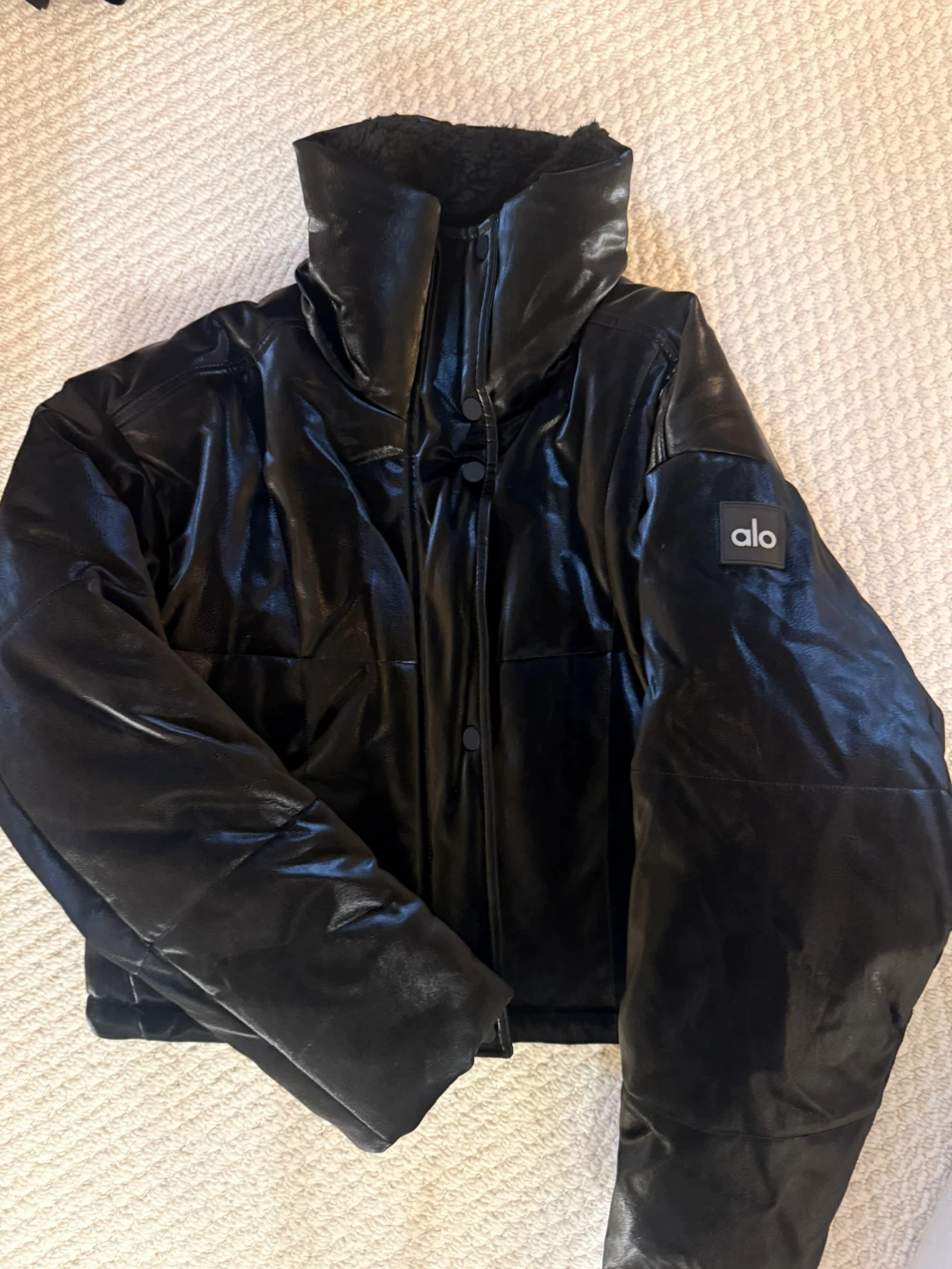 ALO Reflective Puffer Jacket Black - photo 2
