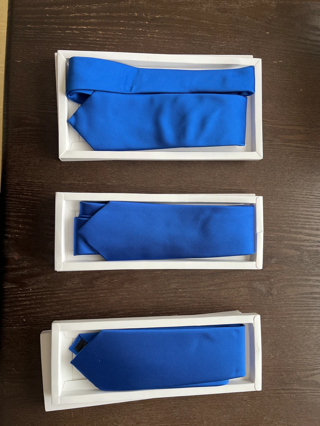 Three Blue Neckties Set