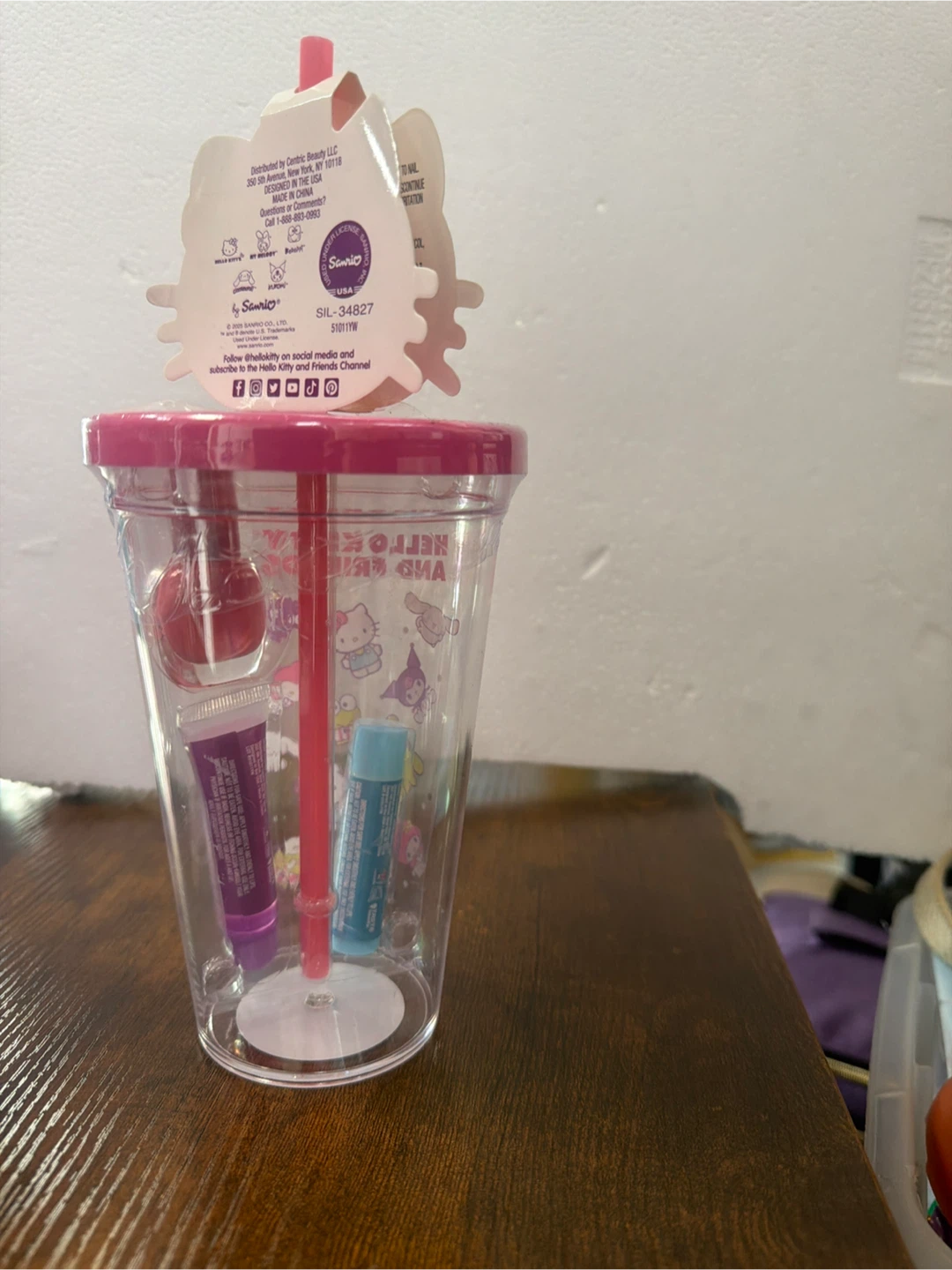 Hello Kitty and Friends Tumbler Set with Lip Gloss and Lip Balm - photo 3