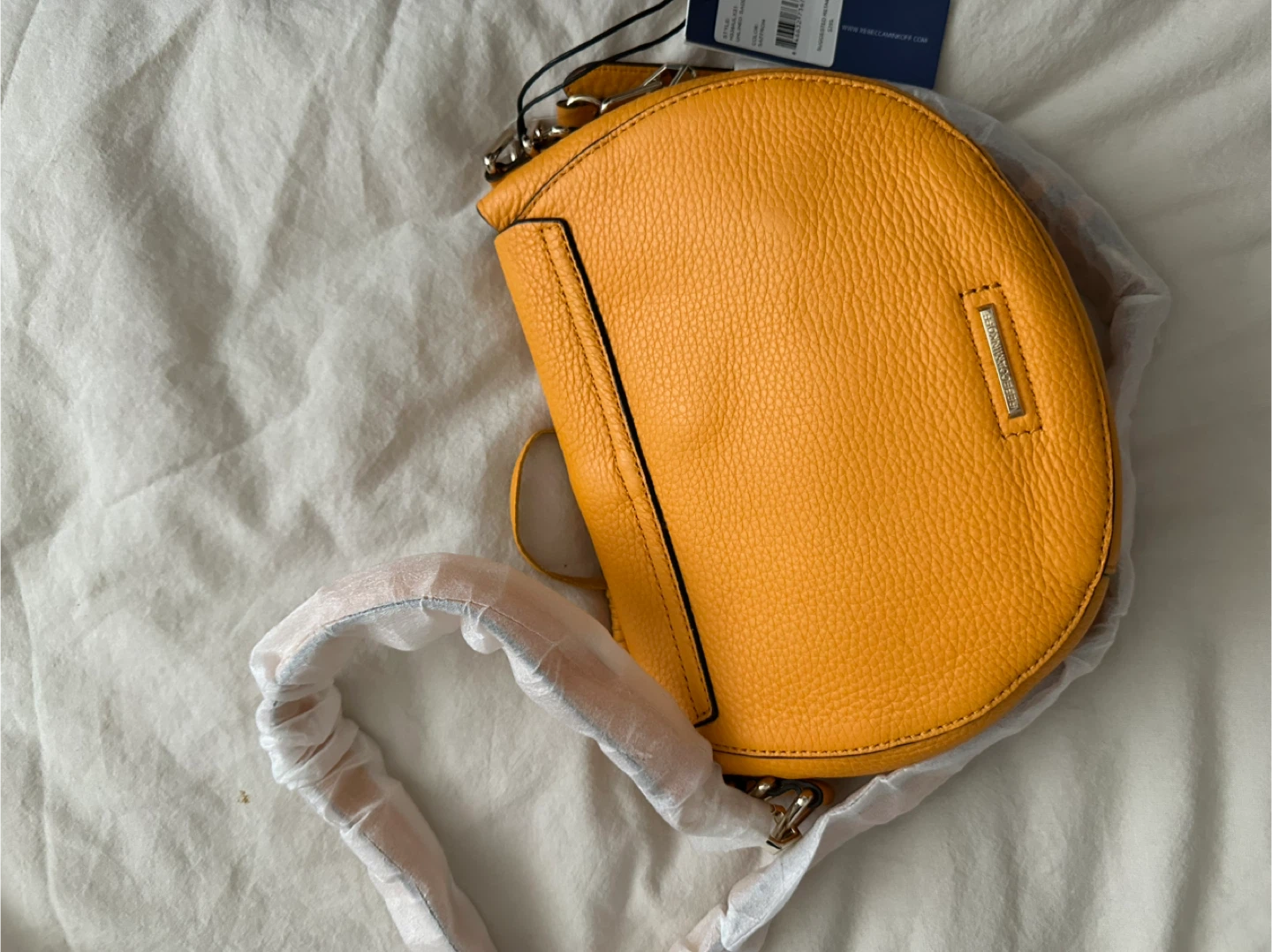 Rebecca Minkoff Unlined Saddle Bag - Saffron - photo 4