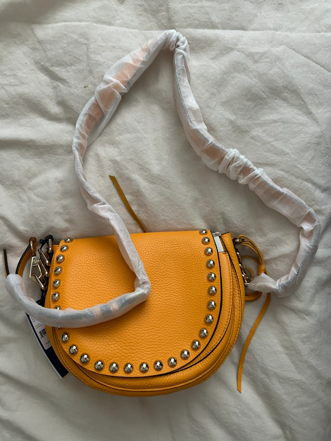 Rebecca Minkoff Unlined Saddle Bag - Saffron