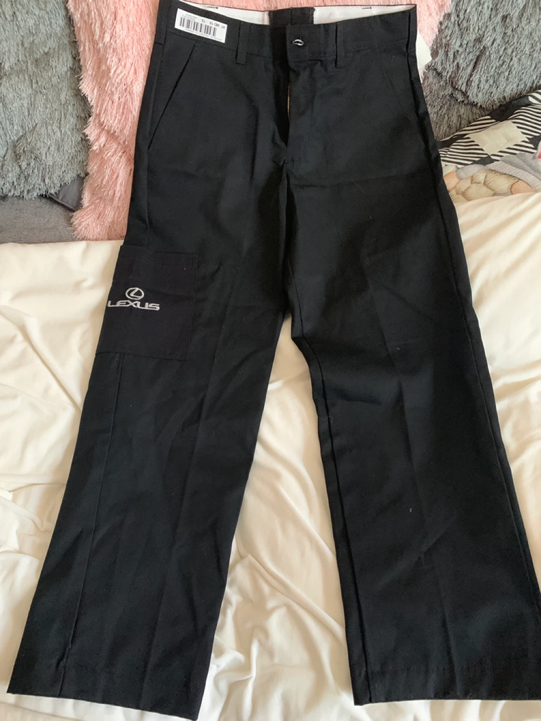 Lexus Black Cargo Work Pants - W30 L37U