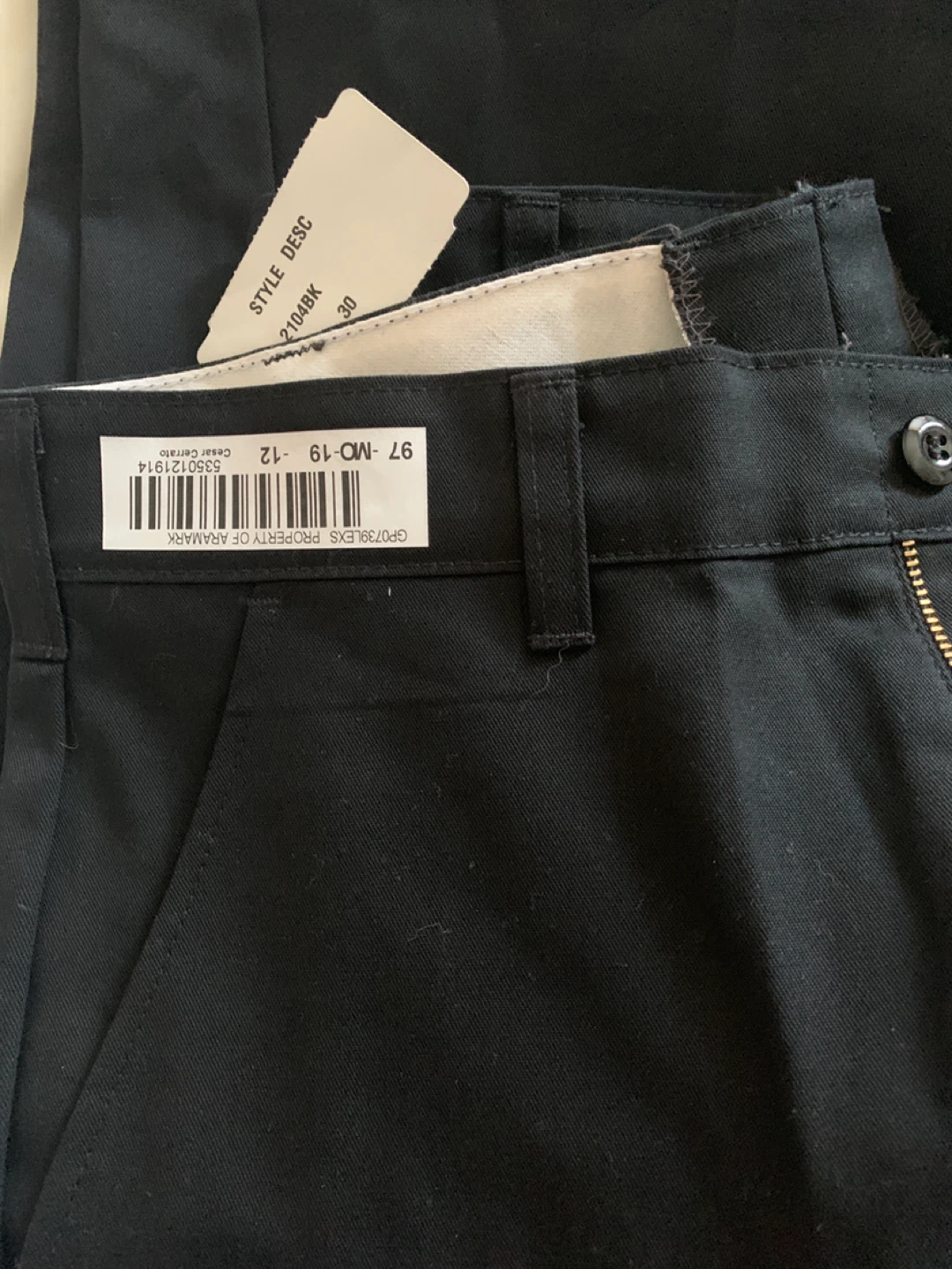 Lexus Black Cargo Work Pants - W30 L37U - photo 4