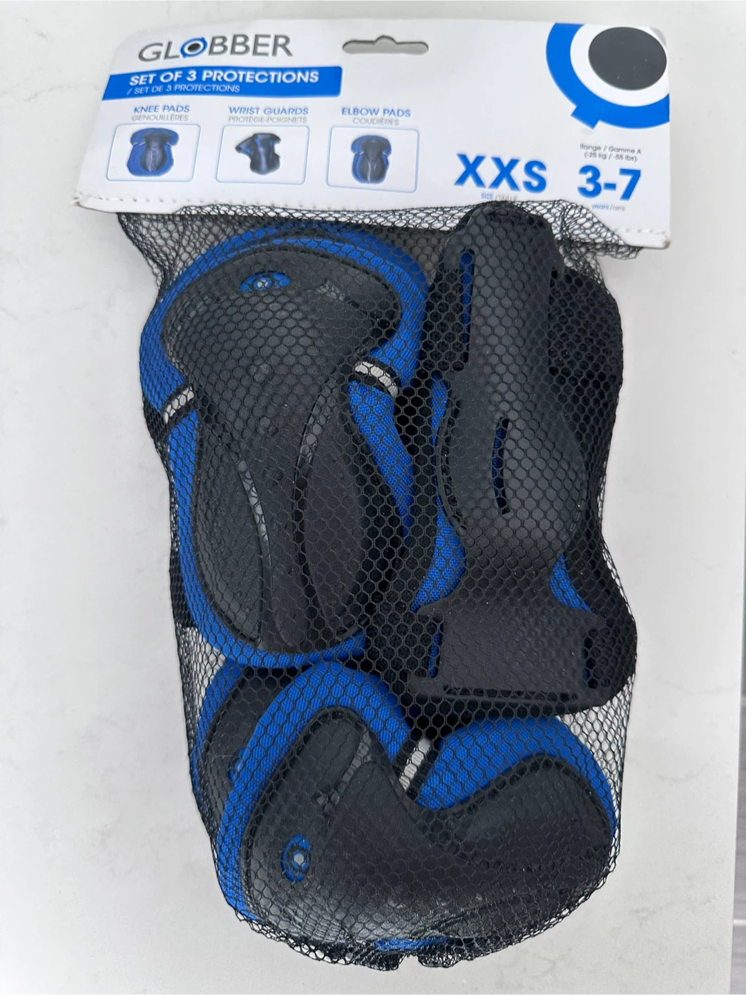 Globber kids Set of 3 Protective Gear - Knee, Wrist, Elbow Pads