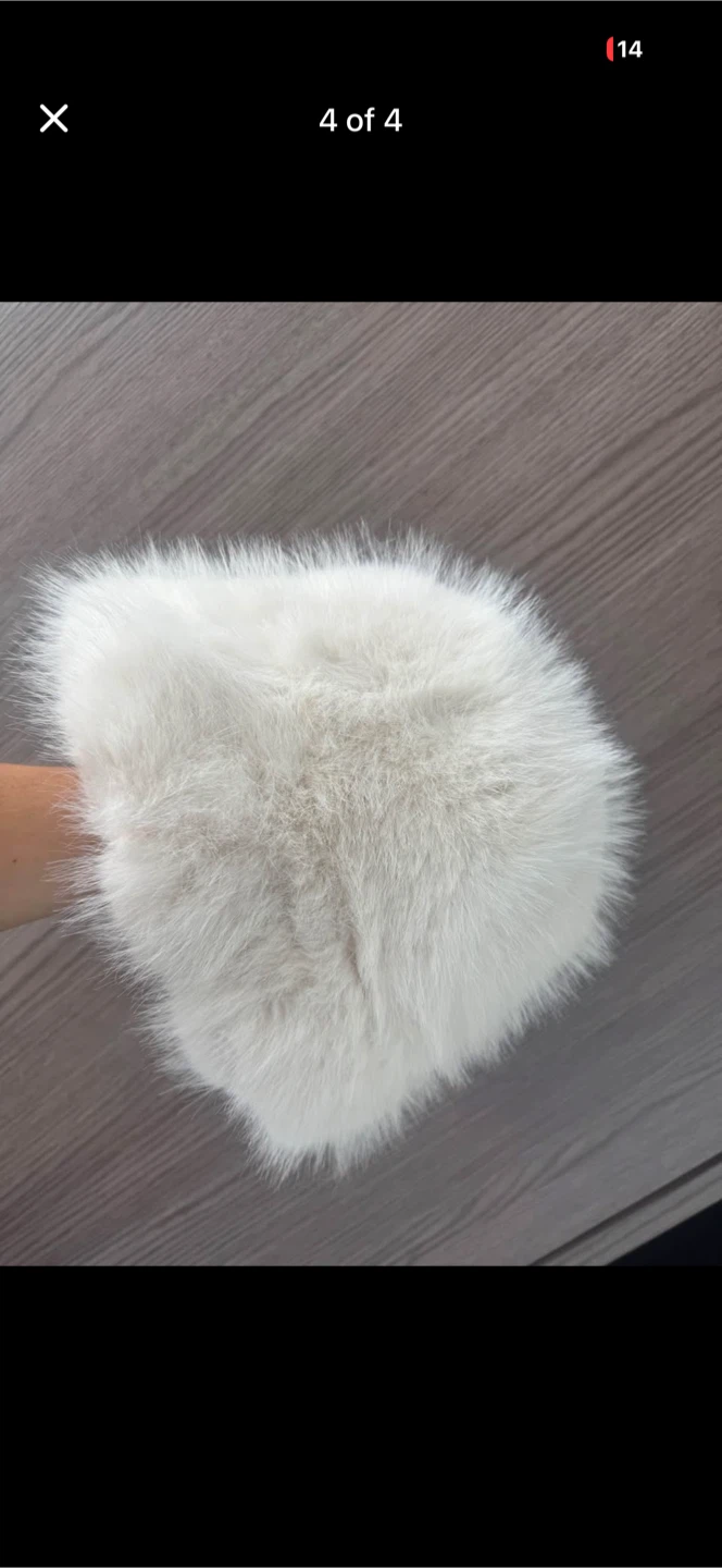 White Faux Fur Hat
