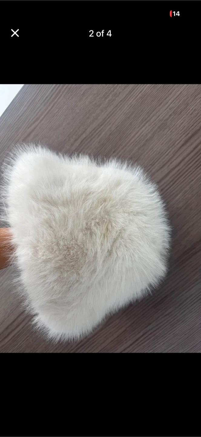 White Faux Fur Hat - photo 2