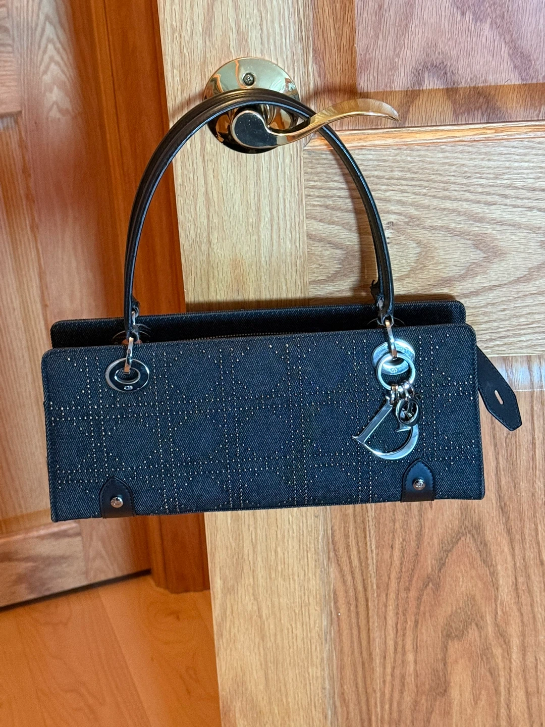 Christian Dior Denim Shoulder Bag