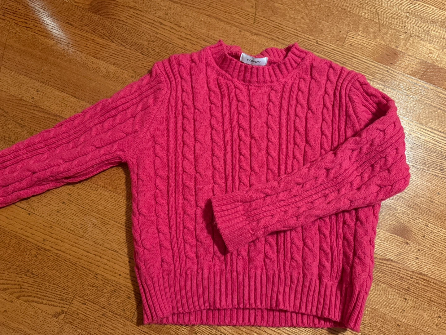 Pink Cable Knit Sweater - photo 2