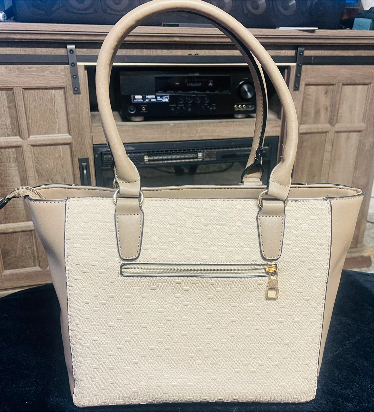 Cipriana Tote Bag - Beige & Tan - photo 2
