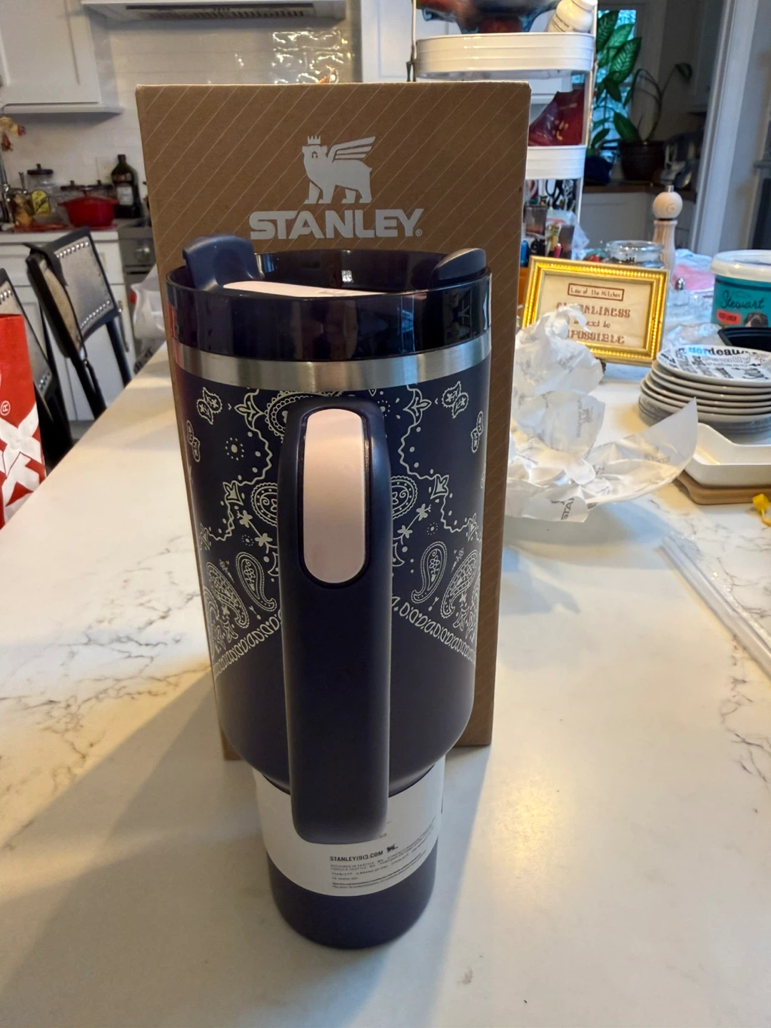 Stanley 40oz Tumbler with Flip Straw - Navy Bandana - photo 2