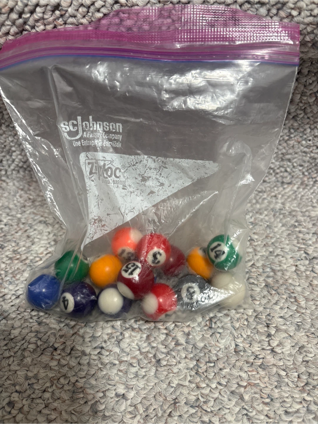 Mini Pool Balls