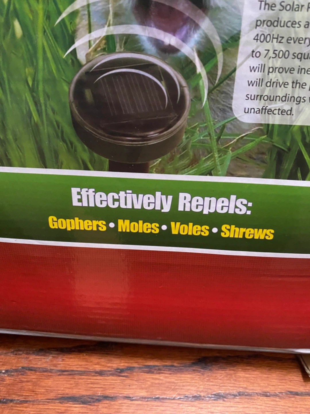 Solar Powered Rodent Repeller - Gophers, Moles, Voles, Shrews - photo 2