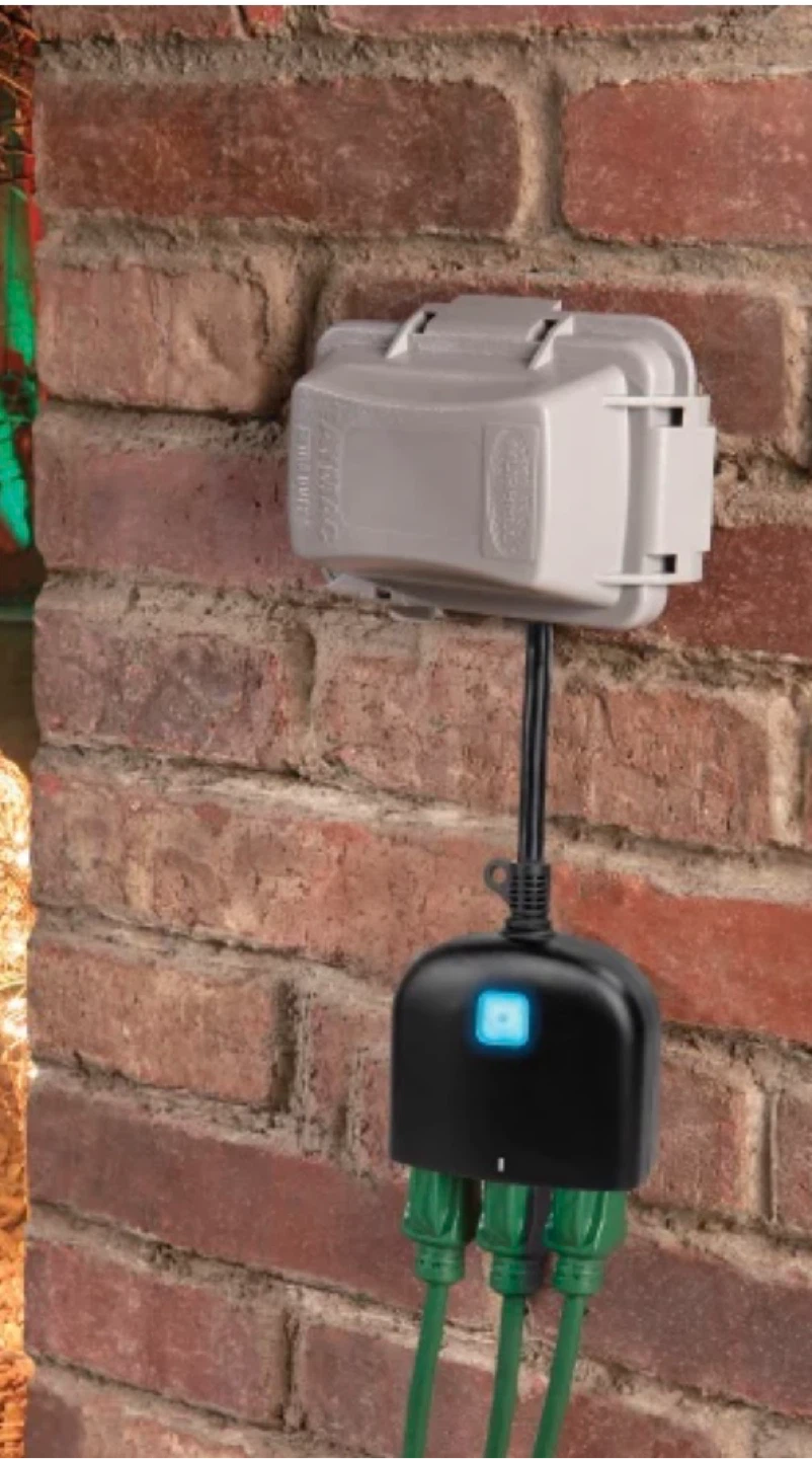 2 Pack Outdoor Smart Outlet with Remote Control - photo 2