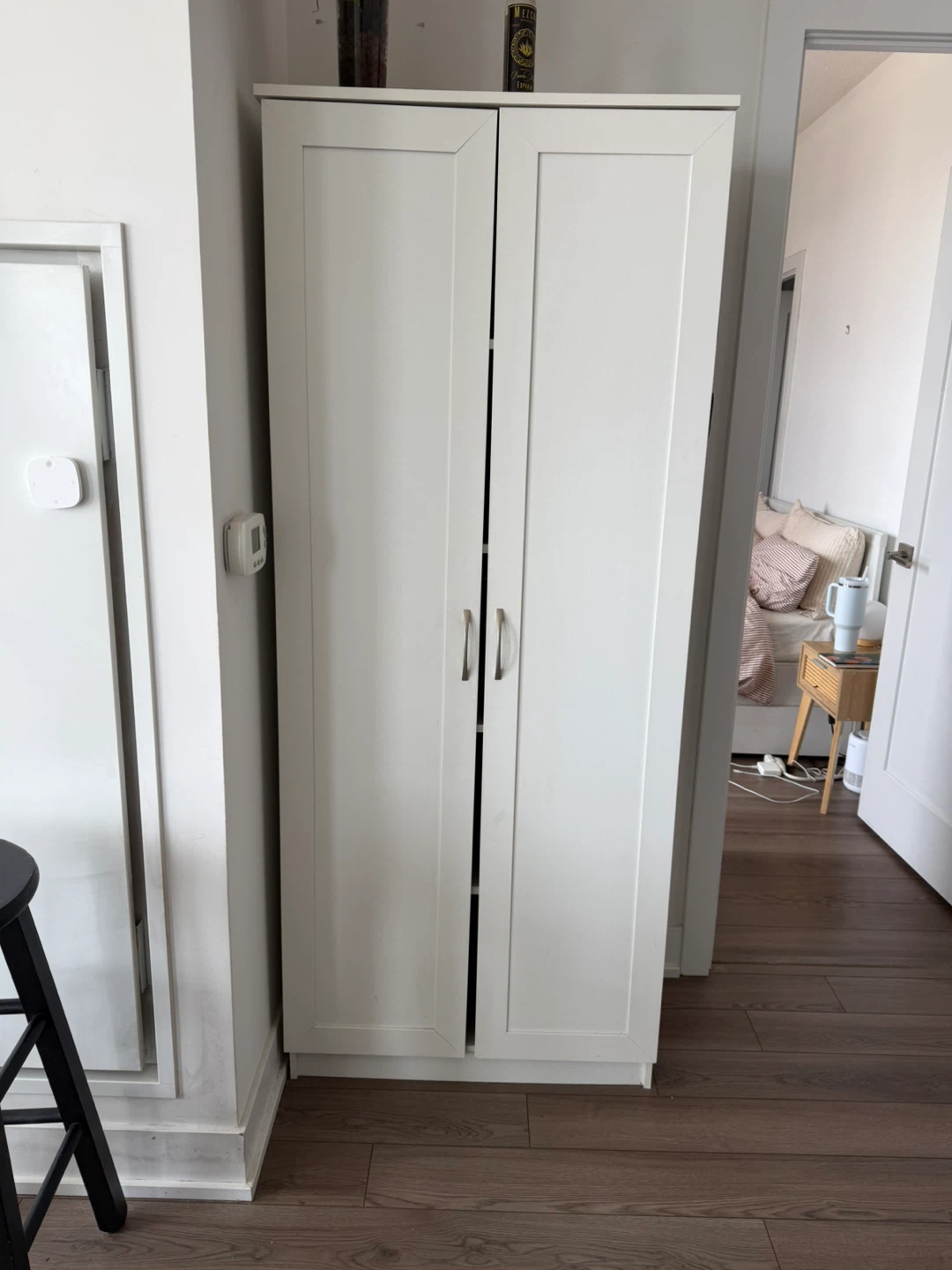 White Two-Door Storage Cabinet