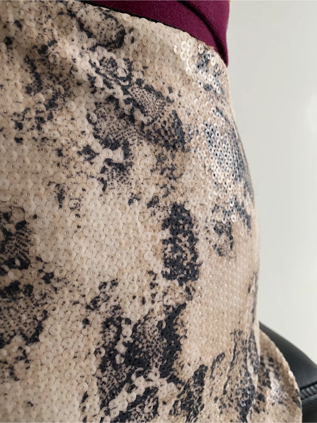Bebe Sequin Snake print skirt - photo 2
