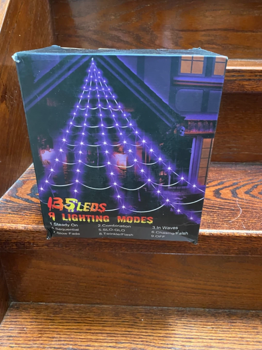 135 LED Spider Web Lights with 9 Lighting Modes