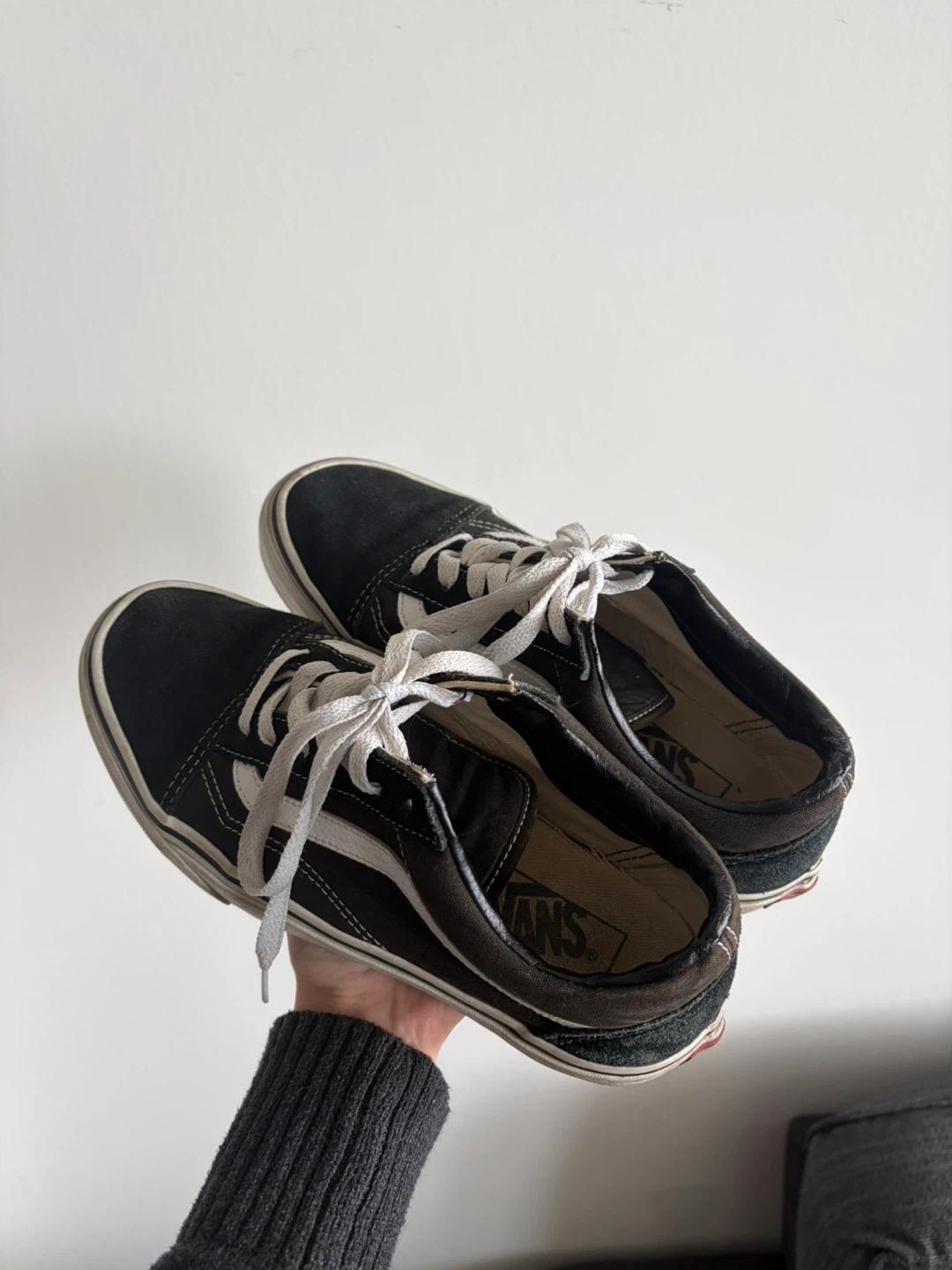 Vans Old Skool Black & White Suede Sneakers - photo 3